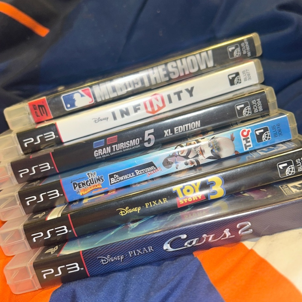 6 random playstation 3 games